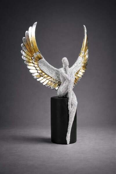 Dumco Figurina Angelica cu Strass Simbol de Protectie si Ghidare DM-QMH20214-...