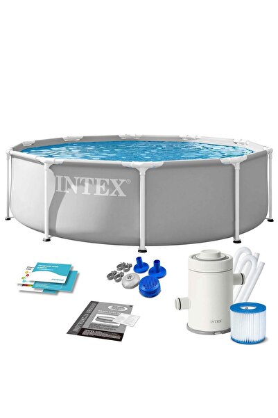 Intex Piscină de grădină cu cadru 305 x 76 cm 3 în 1 26702ND