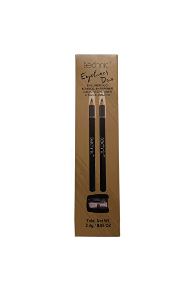 TECHNIC Eyeliner Duo & Pencil Sharpener - Grey | Soft Definition Eye Set