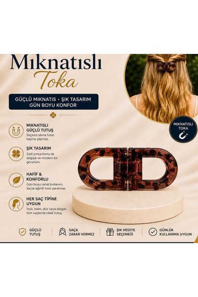 Kadın mknatıslı mandal toka. Güçlü tutuş 2li