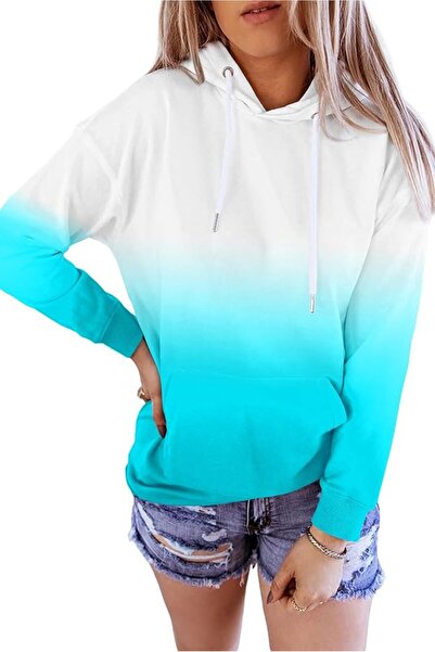 YOCUR Womens Tie Dye Crewneck Pullover Shirt Lightweight Sweatshirt Casual Lo...