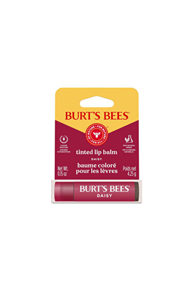 Burt's Bees Tinted Lip Balm Daisy - Colored Lip Care Cream Coral Flower 4.25 g