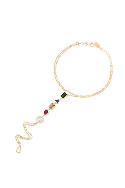 Ema Jewellery Renkli Taşlı Şahmeran