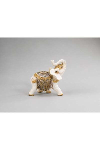 Dumco Statueta Elefant Decorativ cu Accente Ornamentale DM-22737