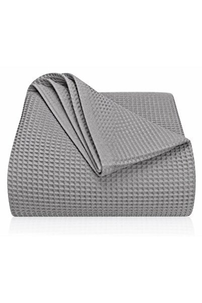 Baveno 100% bumbac 180X220 cm model vafe, lenjerie de pat și husă de canapea