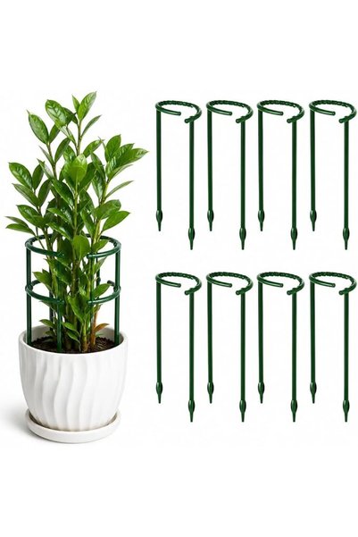 Mamlakat Al Oud 8 PCS Plant Support Stakes for Indoor & Outdoor Plants, Half ...