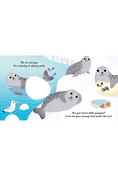 Usborne Carte pentru copii - Ești acolo, micul pinguin?