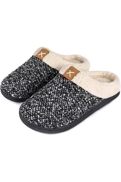GENERAL ULTRAIDEAS Men's Cozy Memory Foam Slippers with Fuzzy Plush Wool-Like...