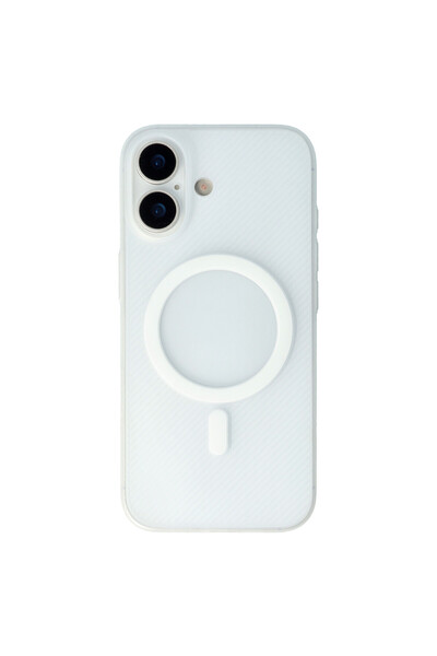 SEP Husă PC Carbon Apple iPhone 18 Alb
