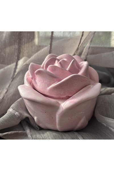 Dabris Decor Cutie Decorativă Trandafir Lucrată Manual