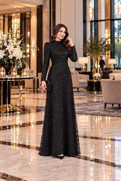 SUBU TASARIM فستان سهرة إسلامي آسيوي TBSANR46