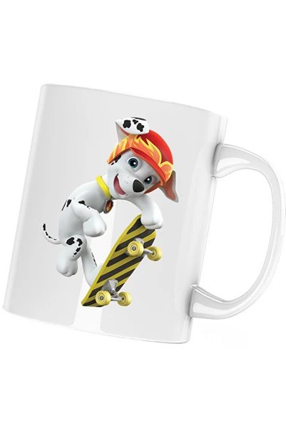 INOVATIX Cana Paw Patrol Marshal Skateboard Dalmatian, alba, 330 ml