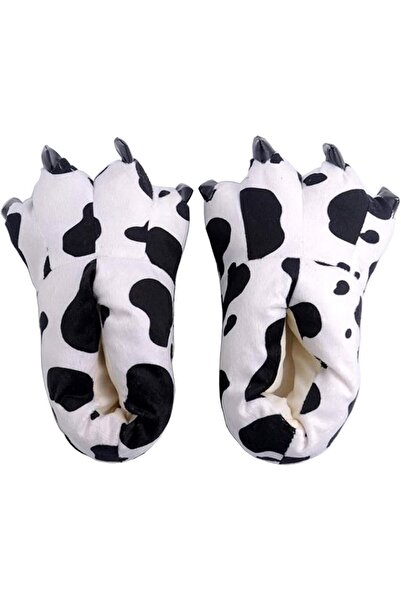 GENERAL Adult Cute Plush Animal Paw Slippers Fuzzy Warm House Shoes