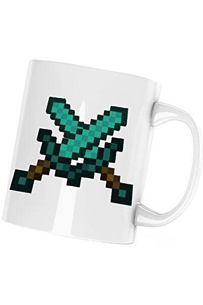INOVATIX Cana Two Diamond Swords Minecraft, alba, 330 ml