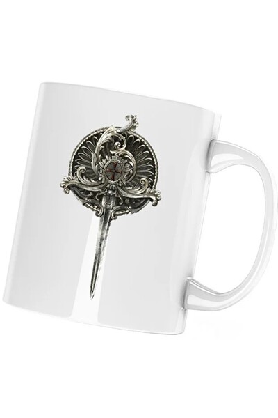 INOVATIX Cana Assassin's Creed Silver Pin Cross, alba, 330 ml