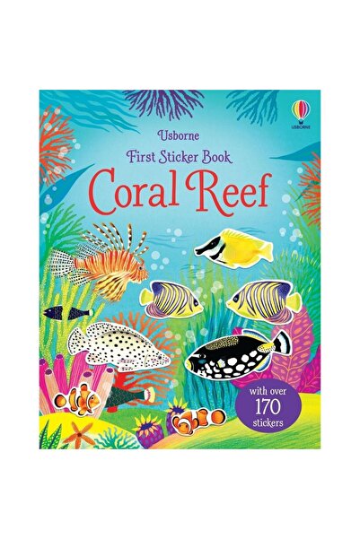Usborne Carte pentru copii - Prima carte cu autocolante Recif de corali