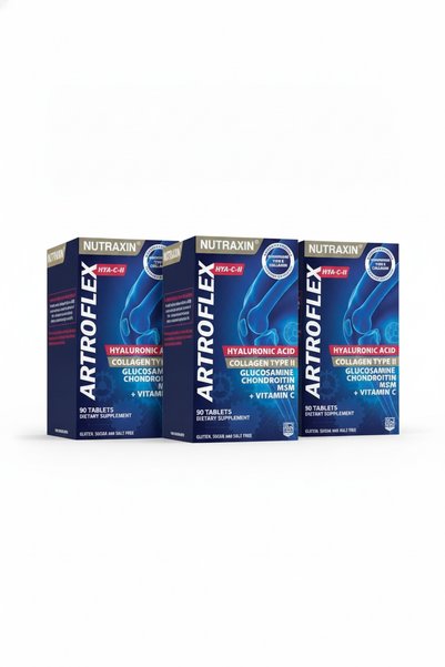 Nutraxin أرتروفلكس هيا-سي-2، 90 قرصًا، مجموعة من 3 قطع