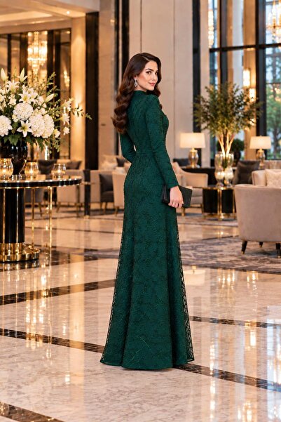 SUBU TASARIM Asian Hijab Evening Dress Tbsanr46