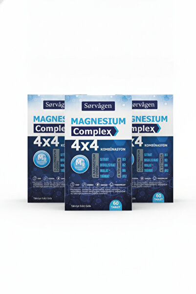 Sorvagen 4X4 Magnesium Complex 60 Tablets Set of 3