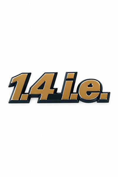 AYHAN Fiat Tipo Uno | 1.4 İ.e. Bagaj Yazısı Amblem Arma Logo - Siyah Gold Det...
