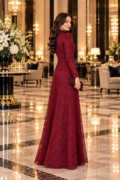 SUBU TASARIM Asian Hijab Evening Dress Tbsanr46