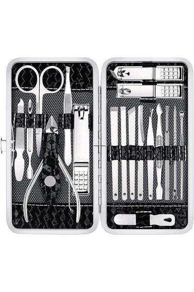 HaveLovely 18 PCS Stainless Steel Nail Clipper Set - Fingernail & Toenail Cut...