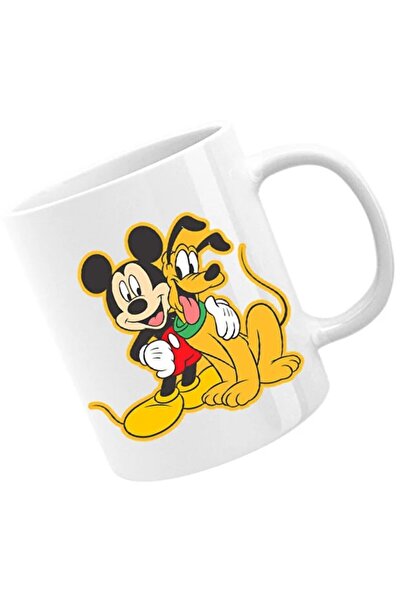 INOVATIX Cana Mickey Mouse Pluto Dog Best Friend Walt Disney, alba, 330 ml
