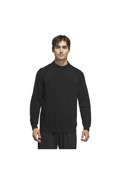 adidas KA6238-E Tour Knıt Crew Erkek Sweatshirt Siyah
