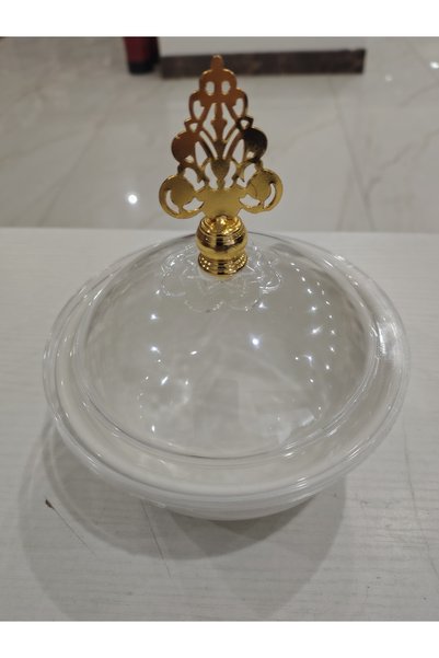 Tohfah طبق بورسلين صغير مع غطاء قطع لمضيفة C012