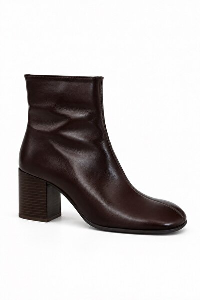 nope21shoess Powder Brown Genuine Leather Boots