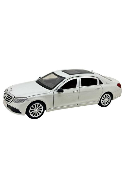 JPT Μοντέλο αυτοκινήτου Mercedes-Benz S-Class από χυτό μέταλλο, λευκό