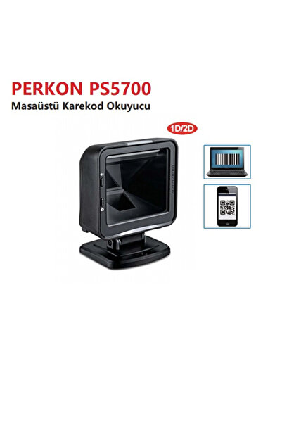Spider Perkon Ps5700 2D Imager Usb Masaüstü Karekod Barkod Okuyucu