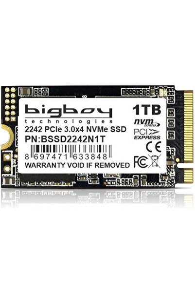 BSSD2242N1T 1 Tb 2500-1800MB/S 2242 Pcıe 3x4 M2 Nvme SSD Harddisk
