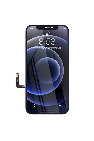 Tradebit Ecran de afișare pentru Apple iPhone 12/12 Pro, OLED flexibil, cip I...