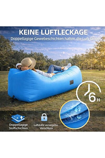 ANGLİNK Inflatable sofa with headrest AngLink, waterproof, 195x92x57 cm, 200 ...