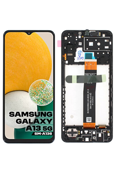 Tradebit Display LCD Original Ecran Tactil Pentru Samsung A13 5G SM-A136 Cu Ramă