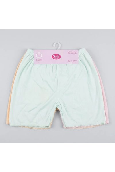 S&S Sima 3 Pieces of Indonesian Girls' Shorts for 10-14 Years Old