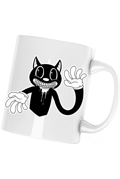 INOVATIX Cana Cartoon Bad Cat Negru, alb, 330 ml
