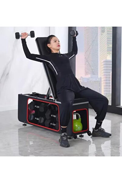 Ayarlanabilir Fitness Bench Sehpası – Dambıl ve Kettlebell Depolama Üniteli Çok Fonksiyonlu Ağırlık Sehpası