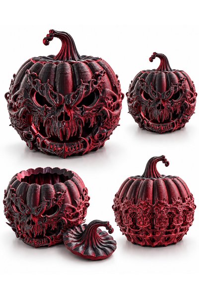 Genel Markalar 3D halloween balkabağı kutu gotik dekoratif obje