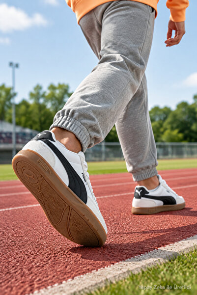 Puma PR-4183 Beyaz Siyah Erkek Casual Sneaker Günlük Rahat Comfort Spor Ayakkabı