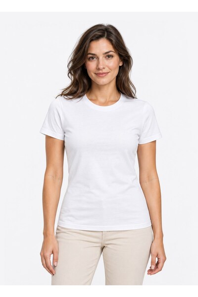 kitikate Organic Eliza Slimfit T-Shirt White