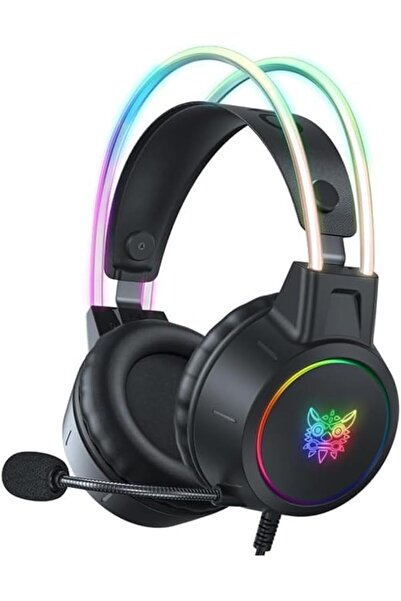 F&H سماعة ألعاب سلكية ONIKUMA X15 Pro RGB مع ميكروفون وصوت محيطي لأجهزة الكمب...