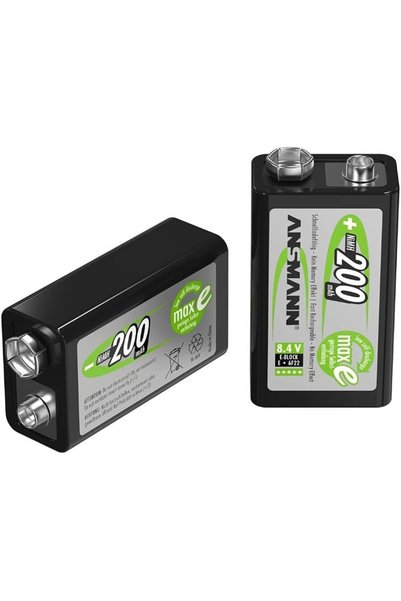 ANSMANN 9V Block Battery [Pack of 1] Long Lasting Low Self Discharge Recharge...