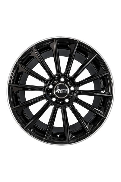 AKD 18 İnç 5x112 Mercedes E BMW 3 Serisi Uyumlu ET35 66.5 Black Lip Polished ...