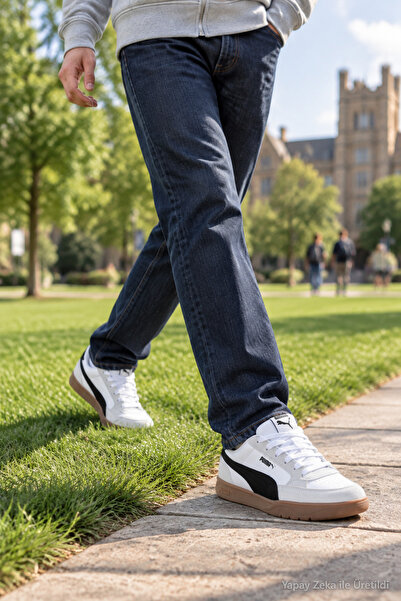 Puma PR-2597 Beyaz Siyah Erkek Casual Sneaker Günlük Rahat Comfort Spor Ayakkabı