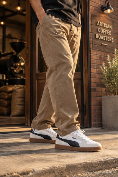 Puma PR-4545 Beyaz Siyah Erkek Casual Sneaker Günlük Rahat Comfort Spor Ayakkabı