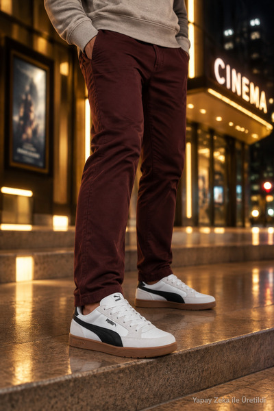 Puma PR-7026 Beyaz Siyah Erkek Casual Sneaker Günlük Rahat Comfort Spor Ayakkabı