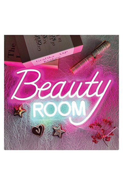 OEM Lampă LED Neon "Beauty Room" 42,5x25cm cu USB, Suspendabilă pentru Decor