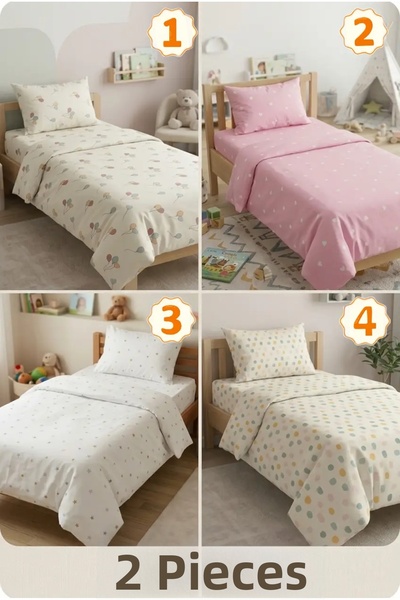 The Park Bed Fitted Duvet Cover Set |   Elastic Bed Sheet - [2 Products of Yo...